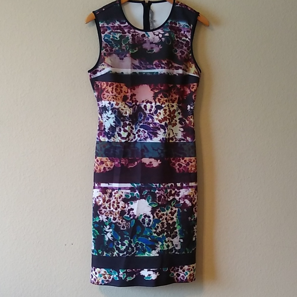 Clover canyon sheath scuba fabric dress